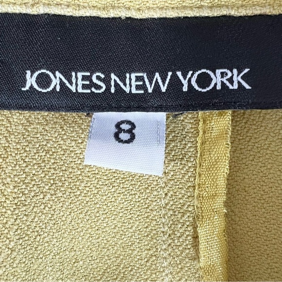 Jones New York lightweight yellow tailored 3/4 sleeve jacket 8 - Picture 9 of 9
